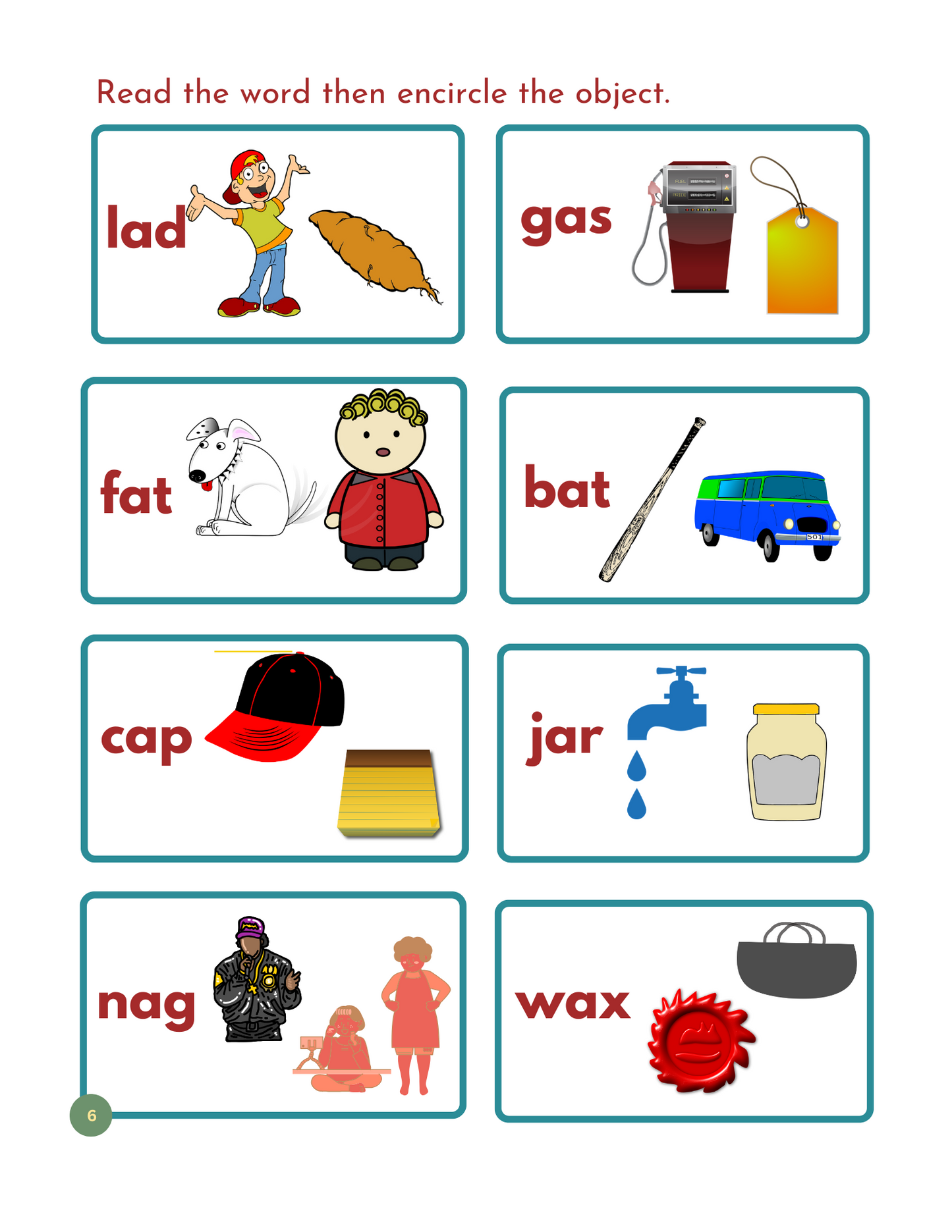 My First CVC /CVCC Words Workbook - Printable Phonics for ESL & Beginning Readers