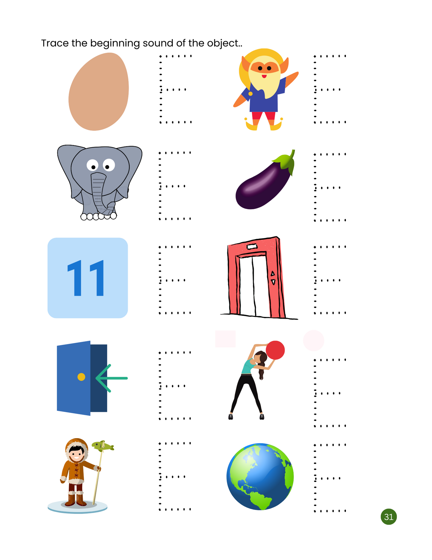 My First Vowels Workbook: Printable Phonics Activities for Kids / ESL Learning