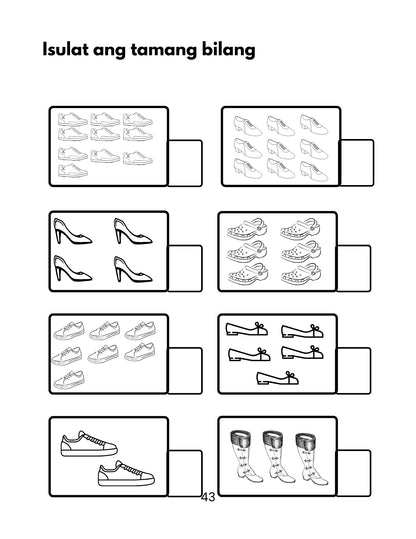 Unang Pagsanay sa Pagbilang - 0- 20  Workbook