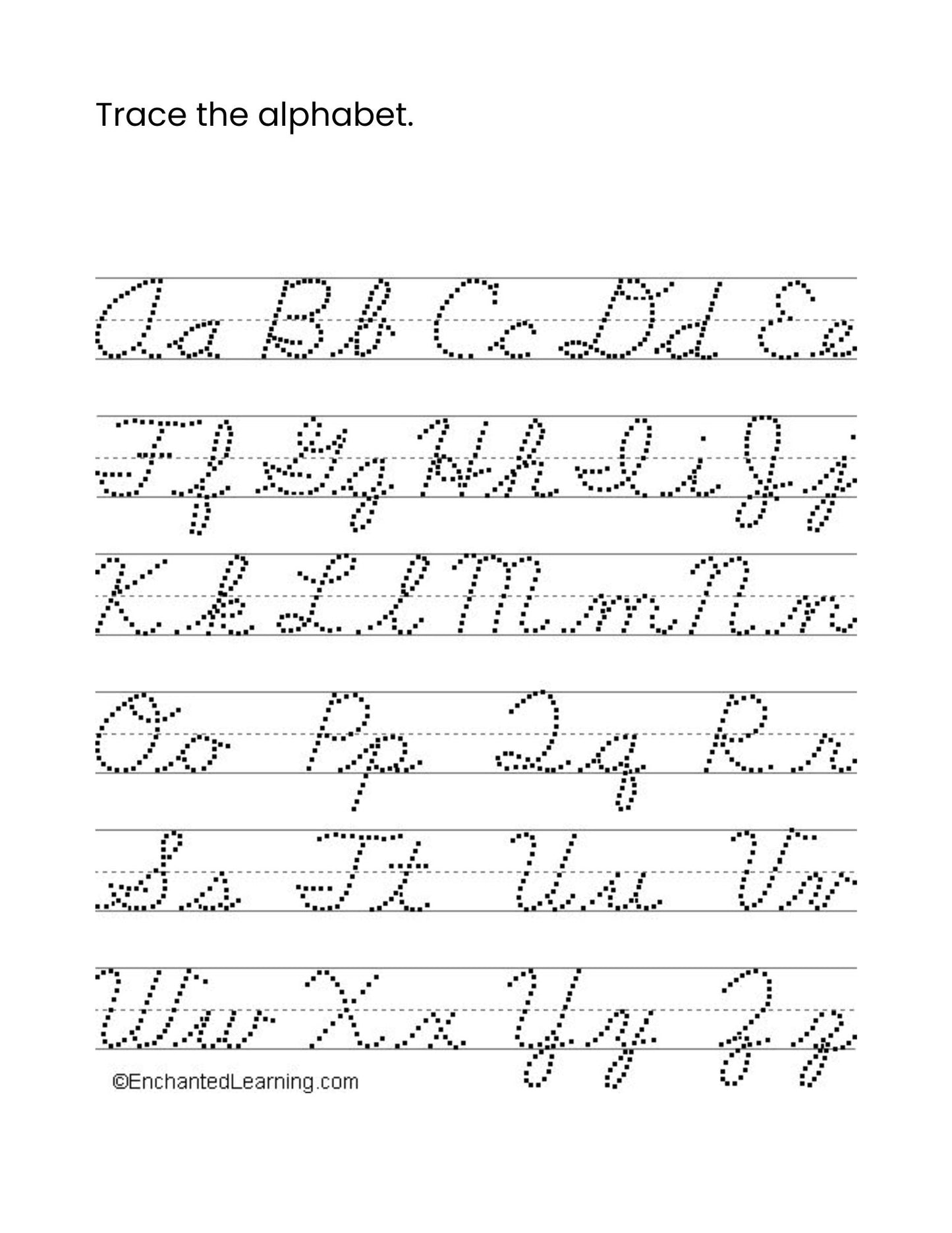 Cursive Tracing for Beginners