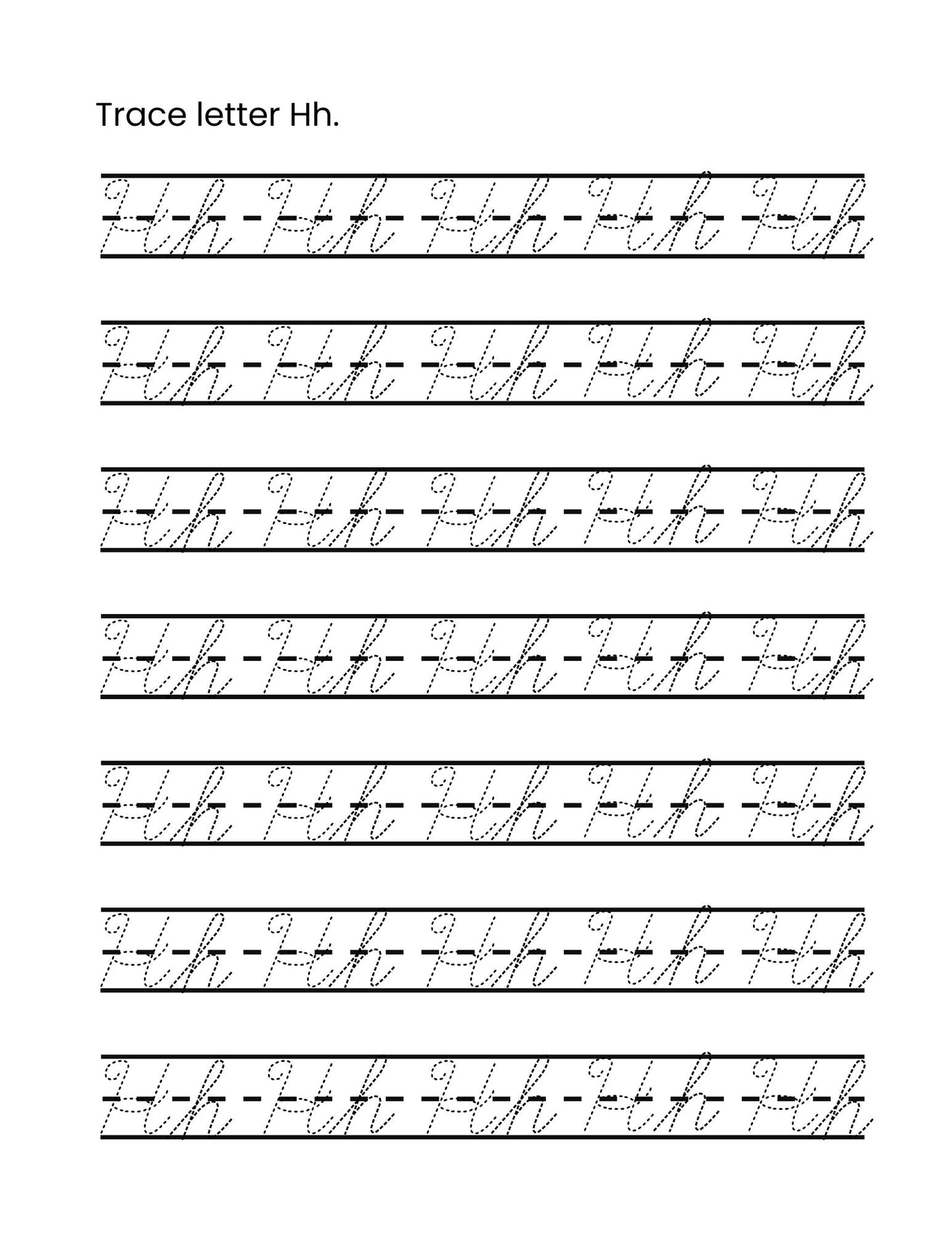 Cursive Tracing for Beginners