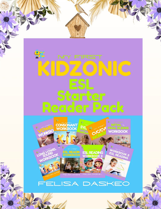 Kidzonic Ultimate Phonics Reading Pack - Book 1 - 9: