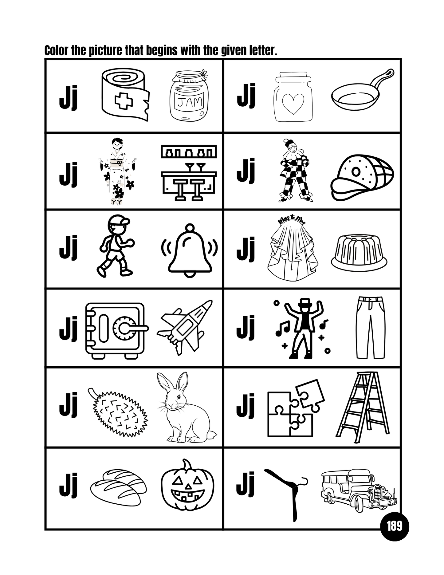 My First Consonants Workbook:  Printable Phonics for Kids / ESL Learning
