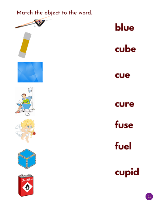 My First Long Vowel Sound Workbook: Printable Phonics Activities for kids / ESL &Beginner Leaners