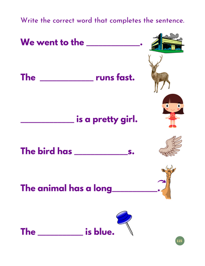 My First CVC /CVCC Words Workbook - Printable Phonics for ESL & Beginning Readers