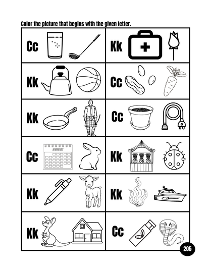 My First Consonants Workbook:  Printable Phonics for Kids / ESL Learning