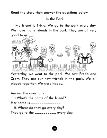 My First ESL Reading Book 2 - Final Blends & Digraphs Stories with Comprehension