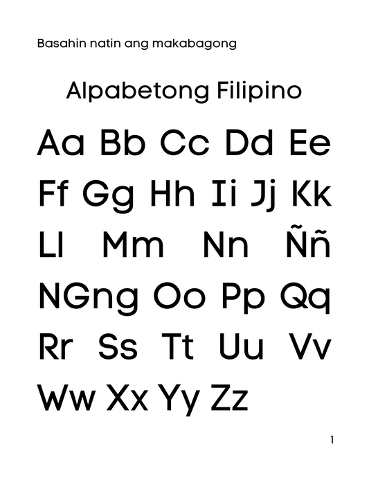 Unang Pagsanay sa Pagbasa: Gabay sy sa mga Nagsisimulang Magbasa