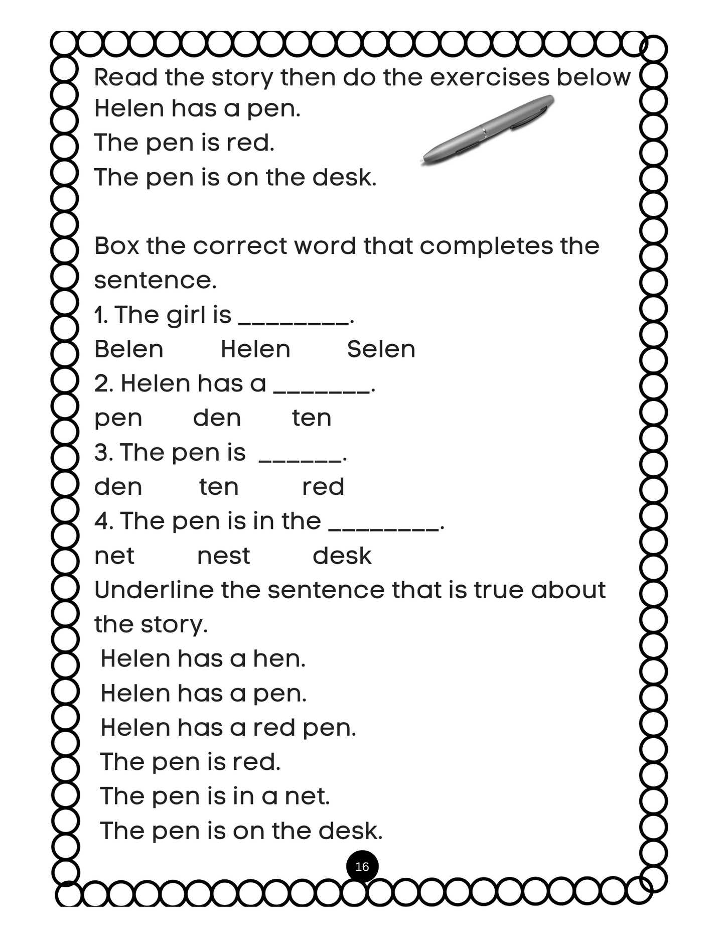 My First ESL Reading Book 1 - CVC & CVCC Stories With Comprehension Activities