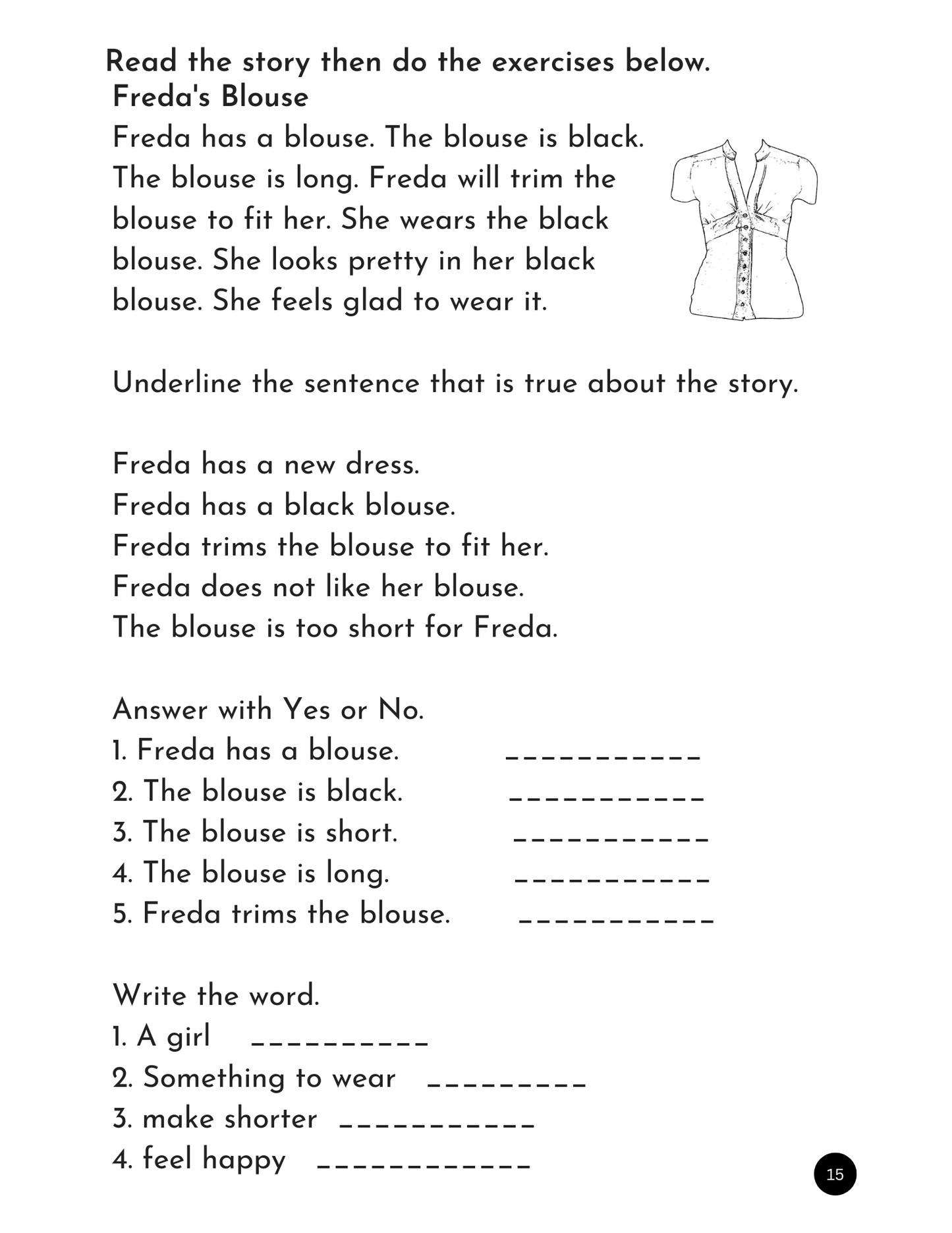 My First Reading Book 3 - Initial Blends, Digraphs & Long Vowel Stories with Creatve Activities