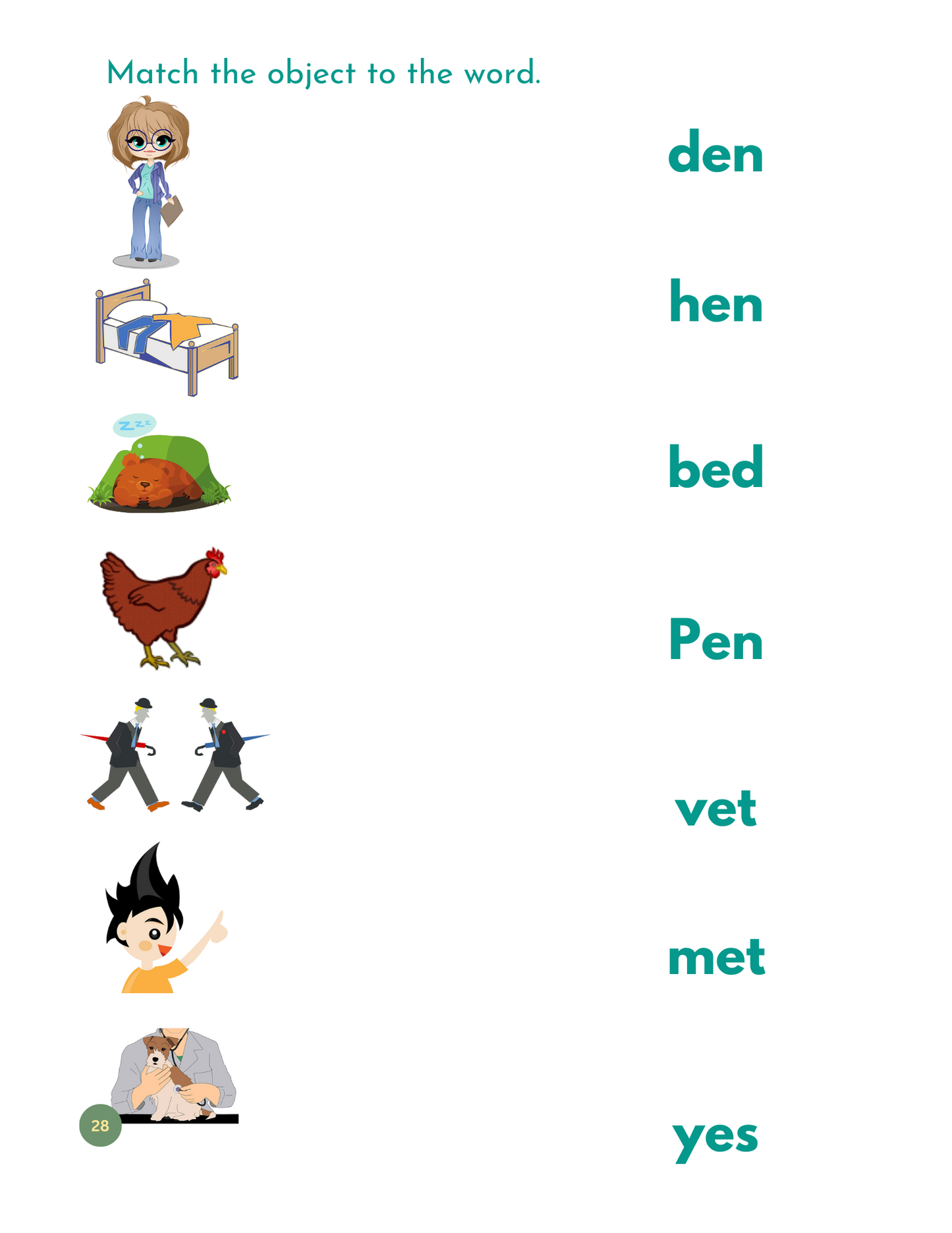 My First CVC /CVCC Words Workbook - Printable Phonics for ESL & Beginning Readers