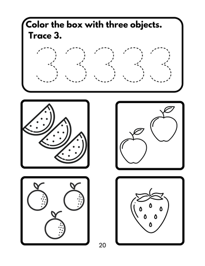 Learn to Count from 1 to 20 with Our Entertaining & Fun Beginner's Workbook!