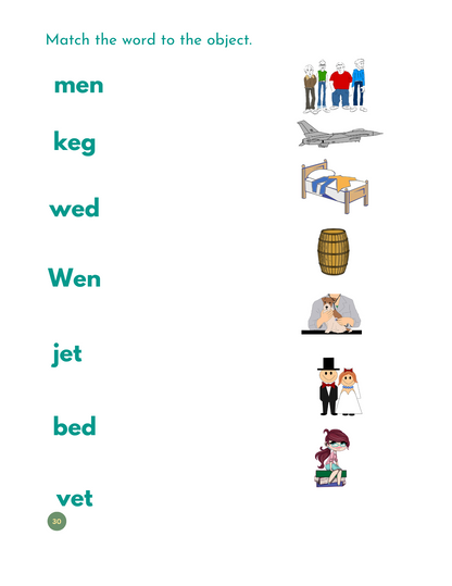 My First CVC /CVCC Words Workbook - Printable Phonics for ESL & Beginning Readers