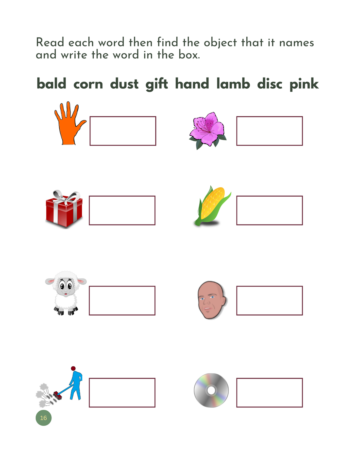 My First Initial and Final Blends Workbook: Printable Phonics for Kids / ESL & Beginning Readers