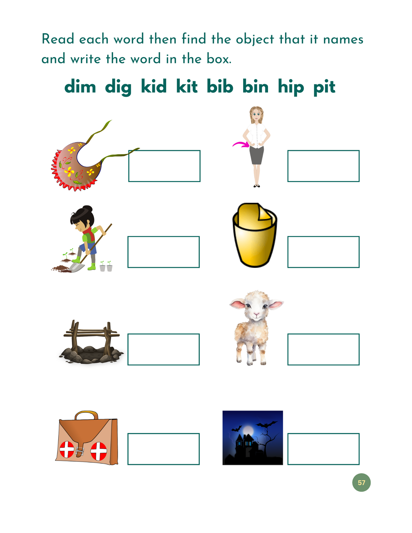 My First CVC /CVCC Words Workbook - Printable Phonics for ESL & Beginning Readers