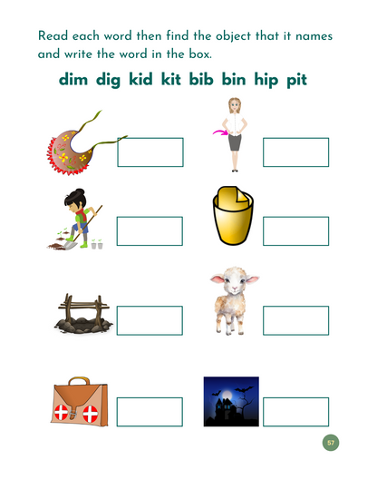 My First CVC /CVCC Words Workbook - Printable Phonics for ESL & Beginning Readers
