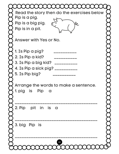 My First ESL Reading Book 1 - CVC & CVCC Stories With Comprehension Activities