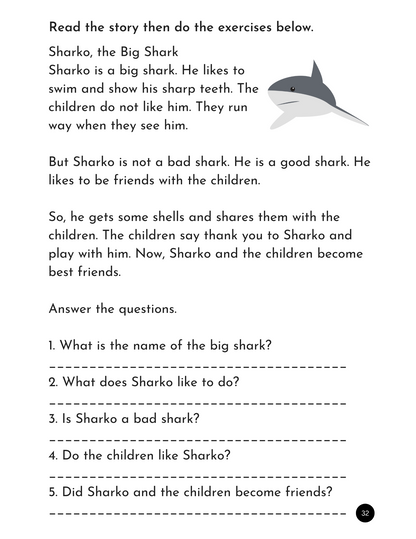 My First Reading Book 3 - Initial Blends, Digraphs & Long Vowel Stories with Creatve Activities