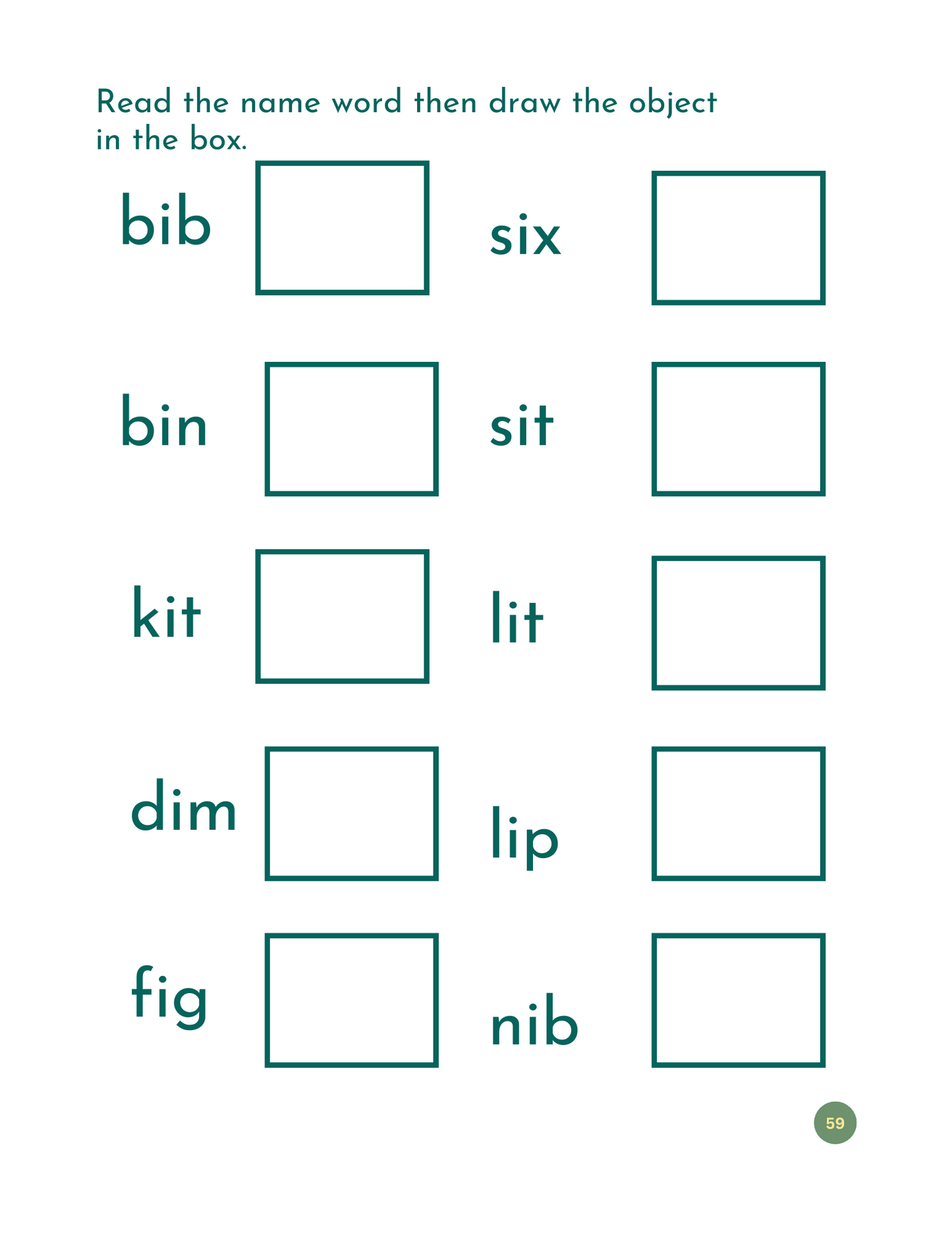 My First CVC /CVCC Words Workbook - Printable Phonics for ESL & Beginning Readers