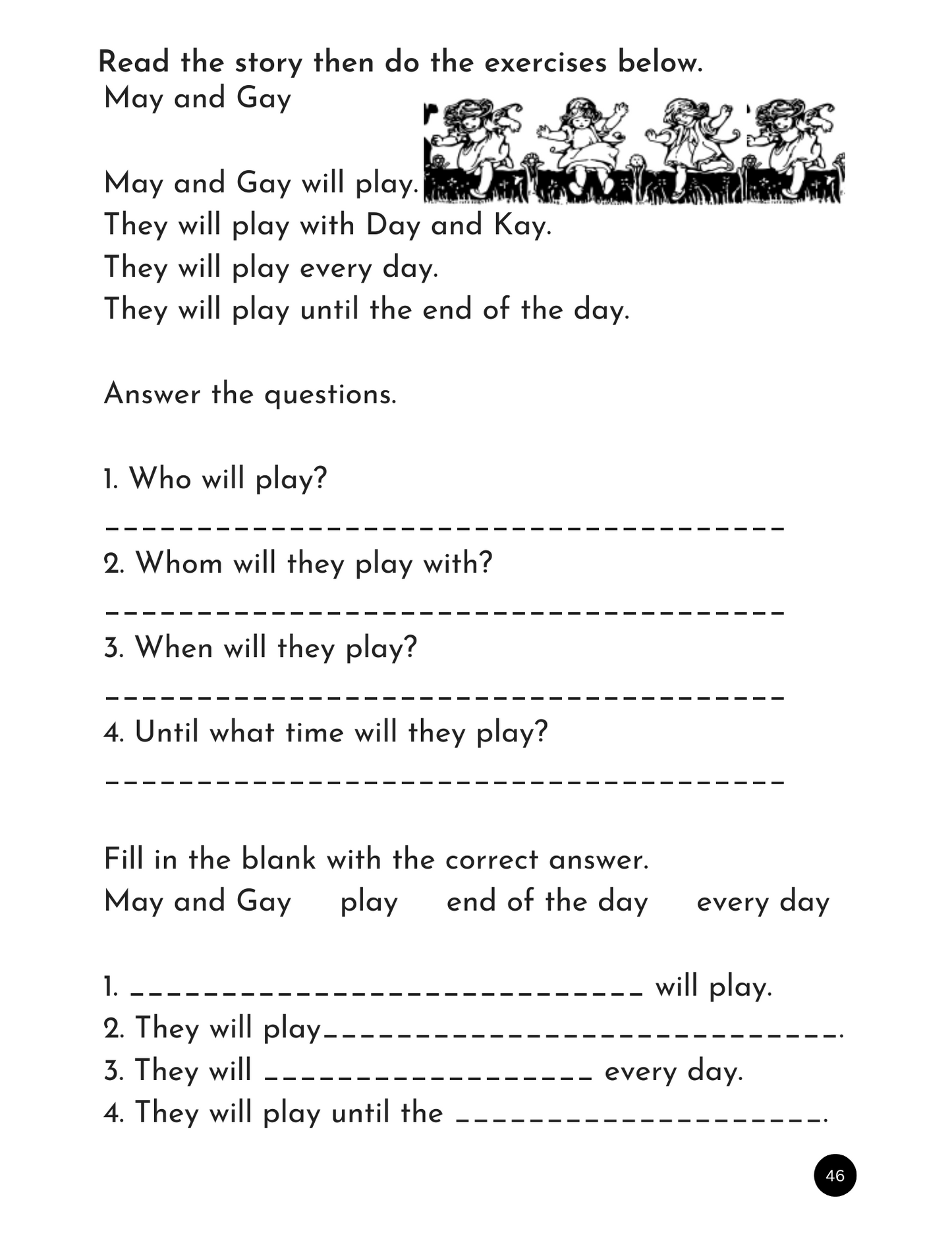 My First Reading Book 3 - Initial Blends, Digraphs & Long Vowel Stories with Creatve Activities