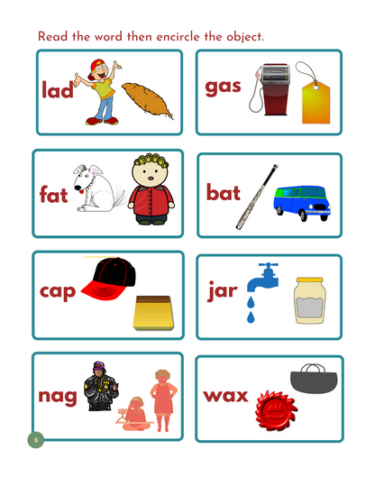 My First CVC /CVCC Words Workbook - Printable Phonics for ESL & Beginning Readers